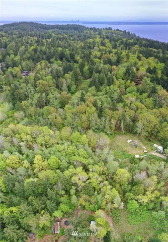 a view of a lush green field