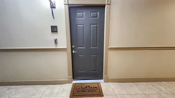 a view of front door