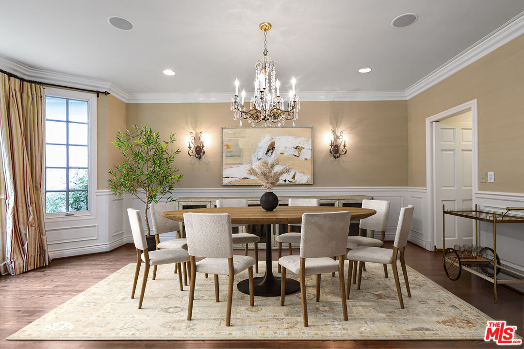 3254 Oakdell Road Studio City, CA 91604 - Photo 19 of 49 a view of a dining room with furniture and window