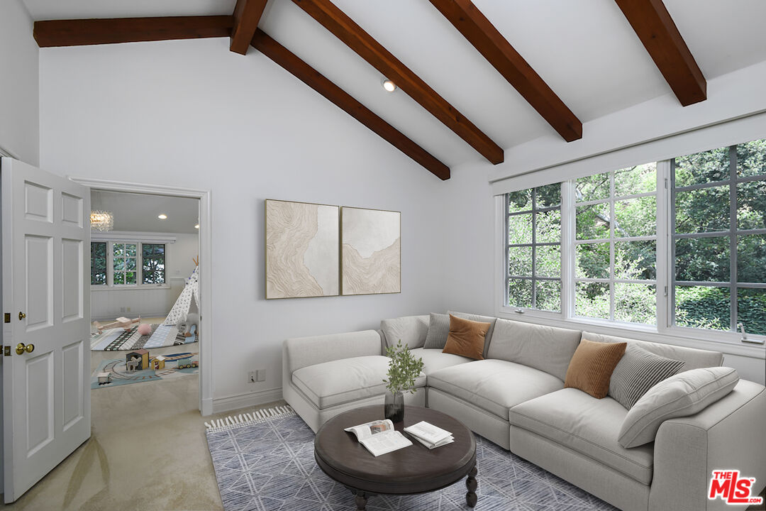 3254 Oakdell Road Studio City, CA 91604 - Photo 38 of 49 a living room with furniture and a large window