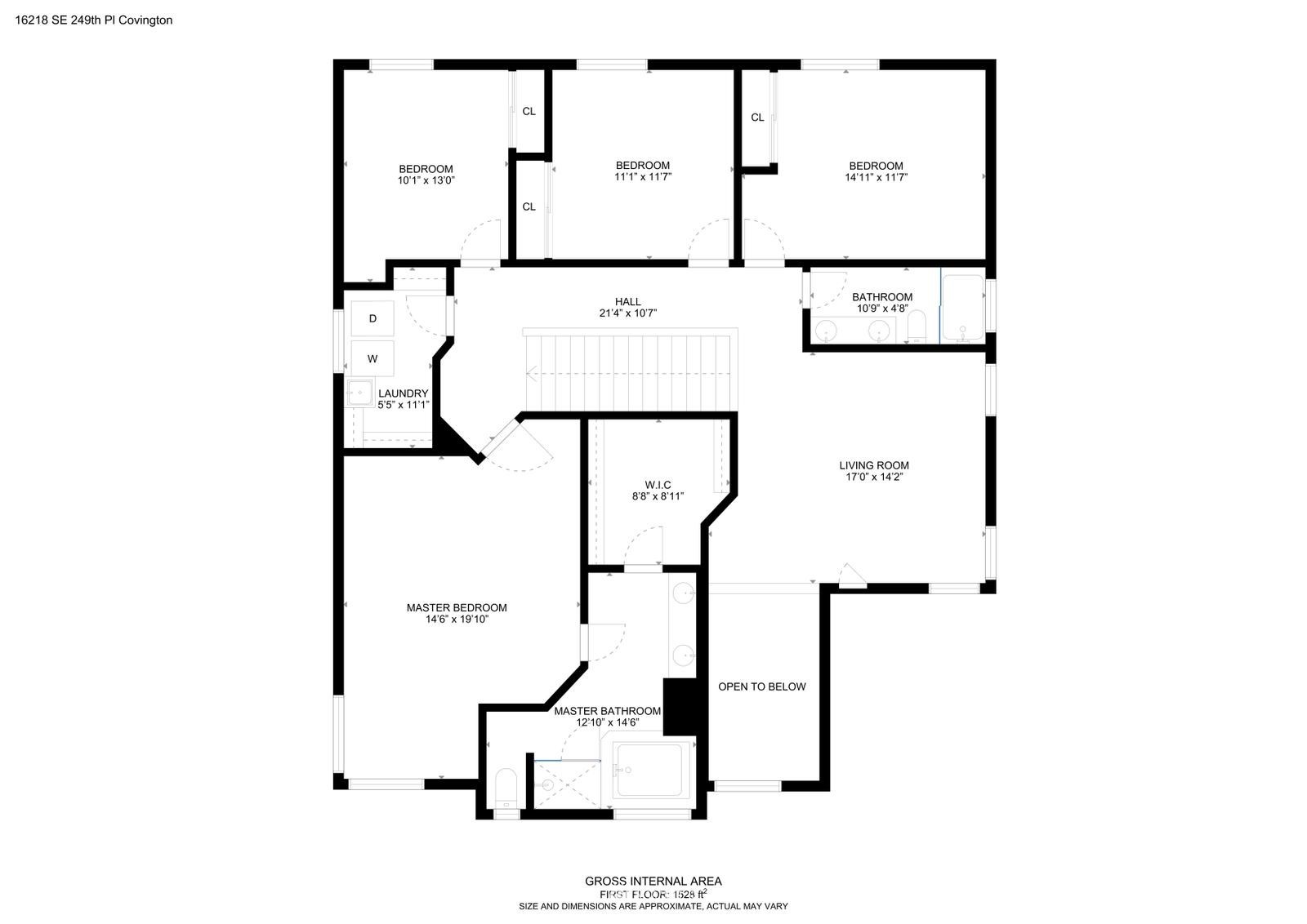 16218 Southeast 249th Place Covington, WA 98042 - Photo 34 of 38 a picture of a floor plan