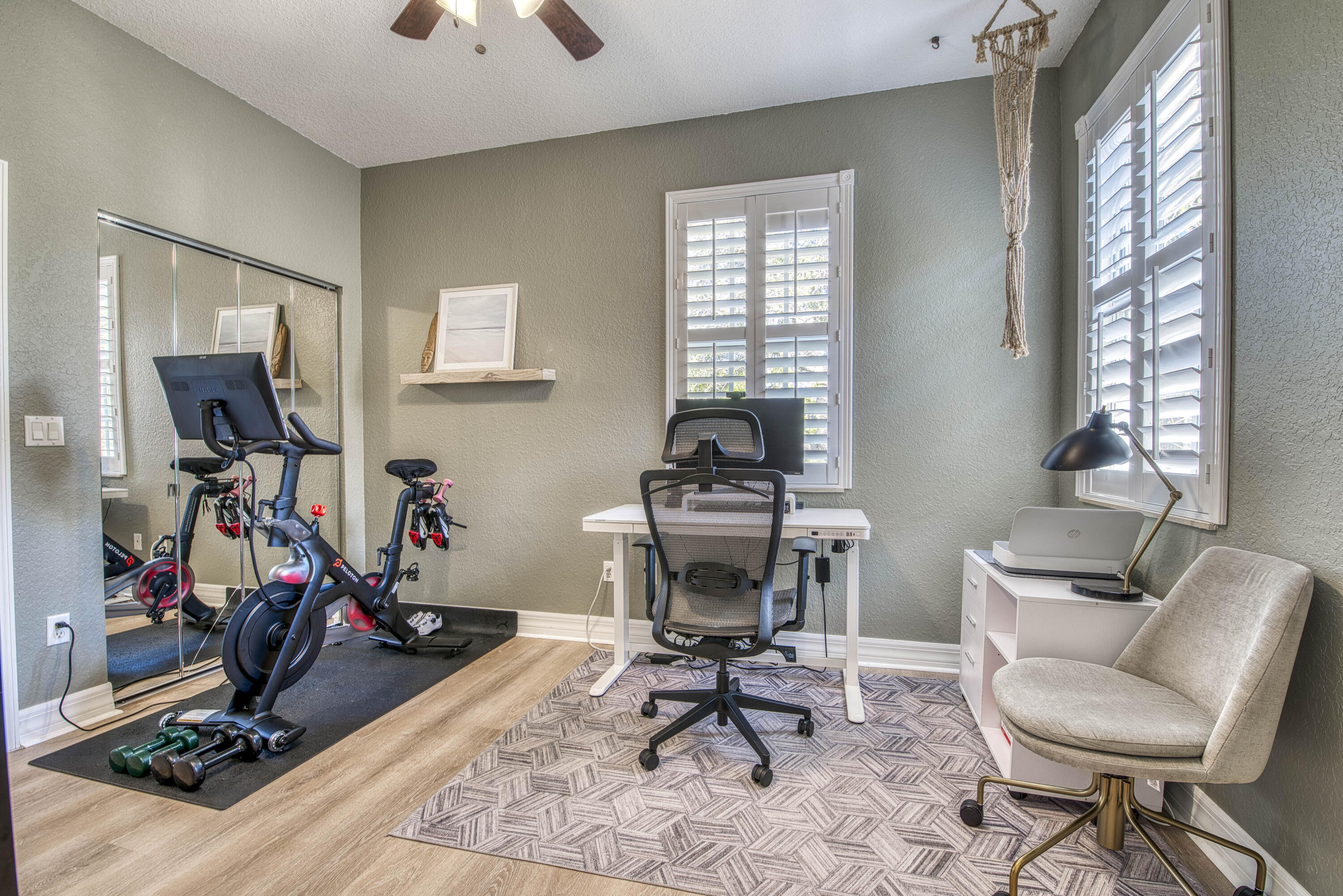 120 West Thatch Palm Circle Jupiter, FL 33458 - Photo 29 of 41 a view of a workspace with furniture and a window