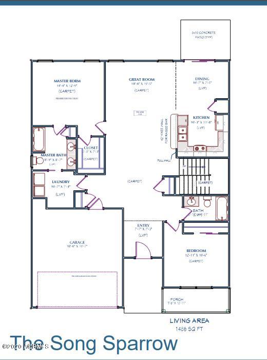 64 Jack Pine Road Ridgeland, SC 29936 - Photo 35 of 36 Song Sparrow floorplan.1