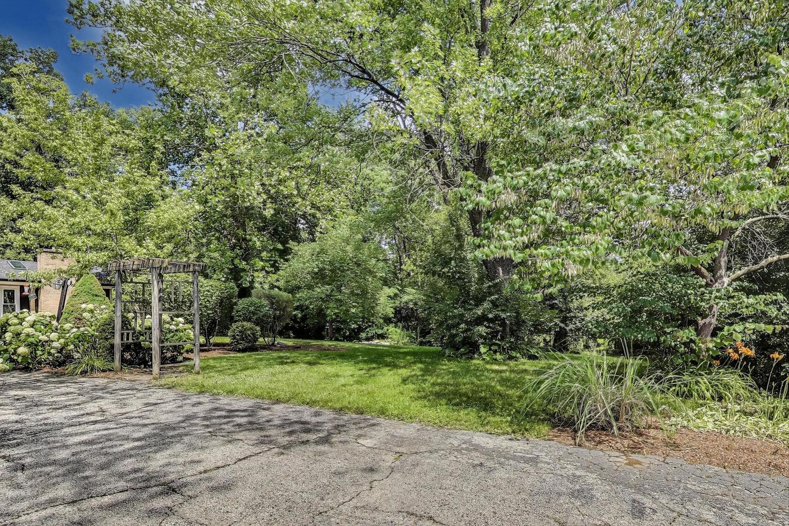 222 Bradwell Road Inverness, IL 60010 - Photo 4 of 46 a view of a yard with plants and large trees