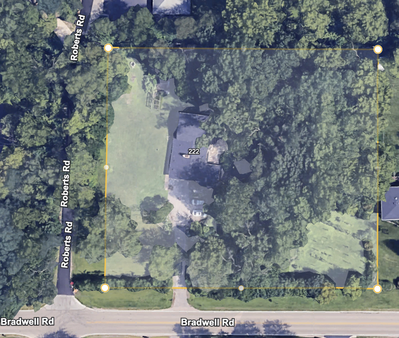 222 Bradwell Road Inverness, IL 60010 - Photo 46 of 46 a aerial view of a house with a yard
