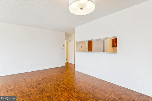 a view of an empty room