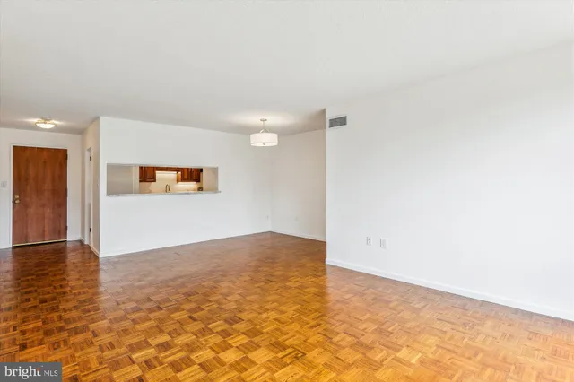 a view of an empty room