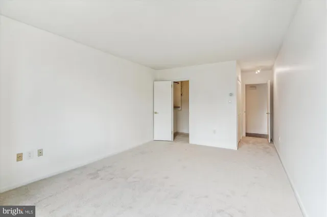 a view of an empty room