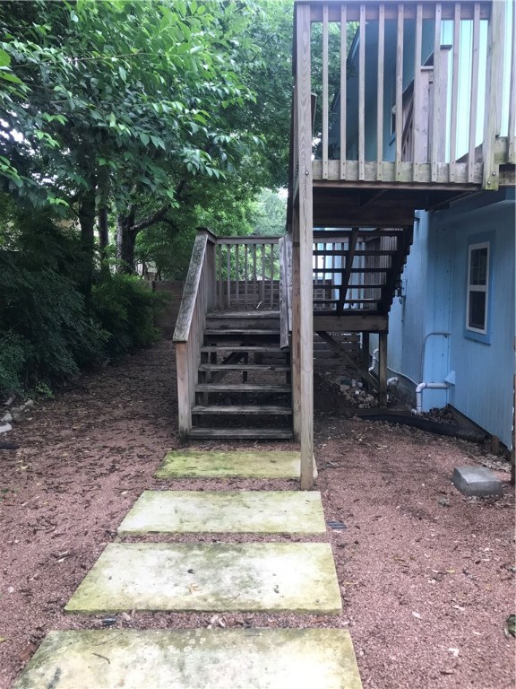 2105 Rabb Road, Unit UPPR Austin, TX 78704 - Photo 14 of 15 a view of a house with backyard and sitting area