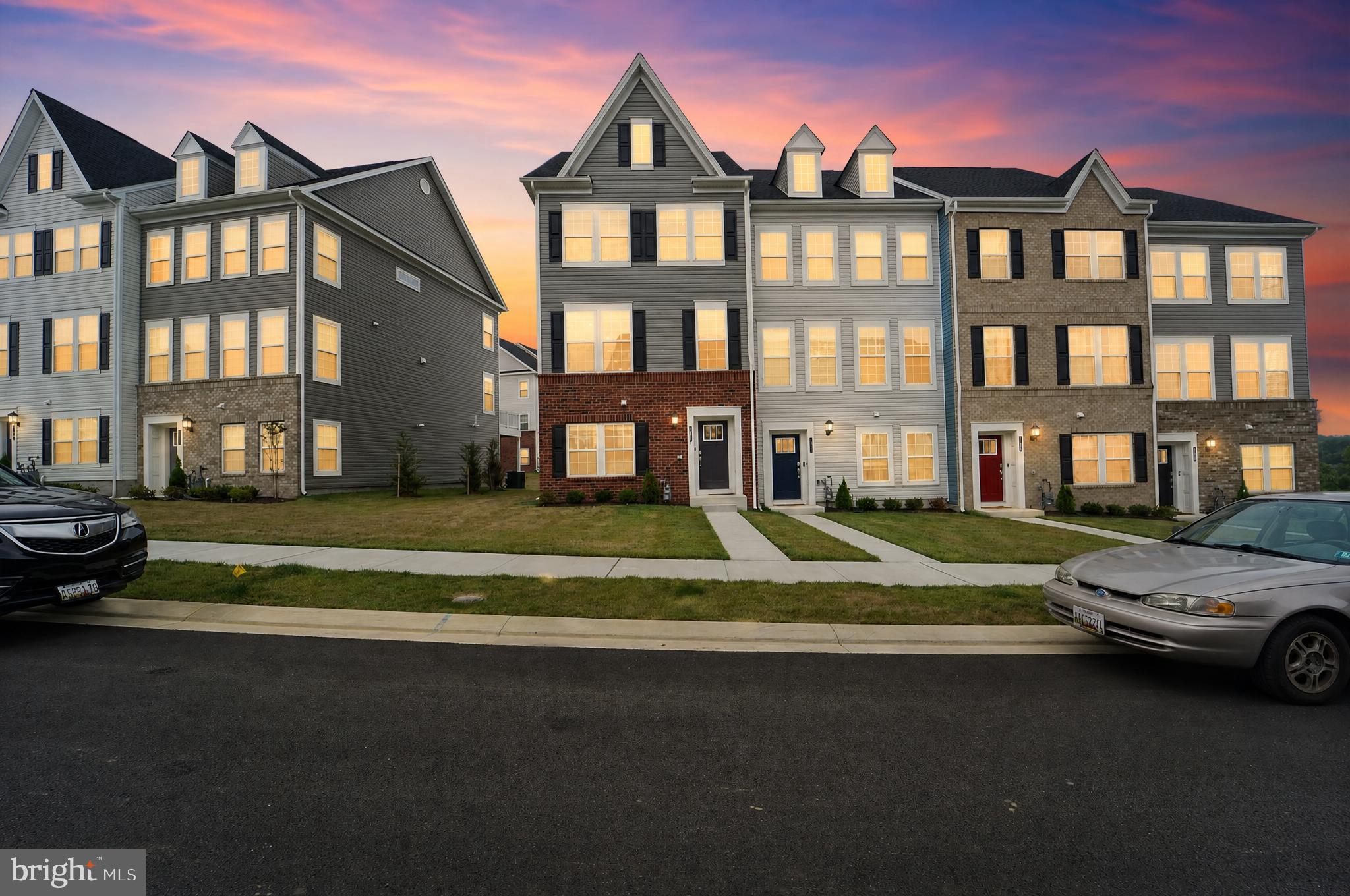 1808 Parham Way Baltimore, MD 21244 - Photo 31 of 31 Charming homes under a twilight sky.