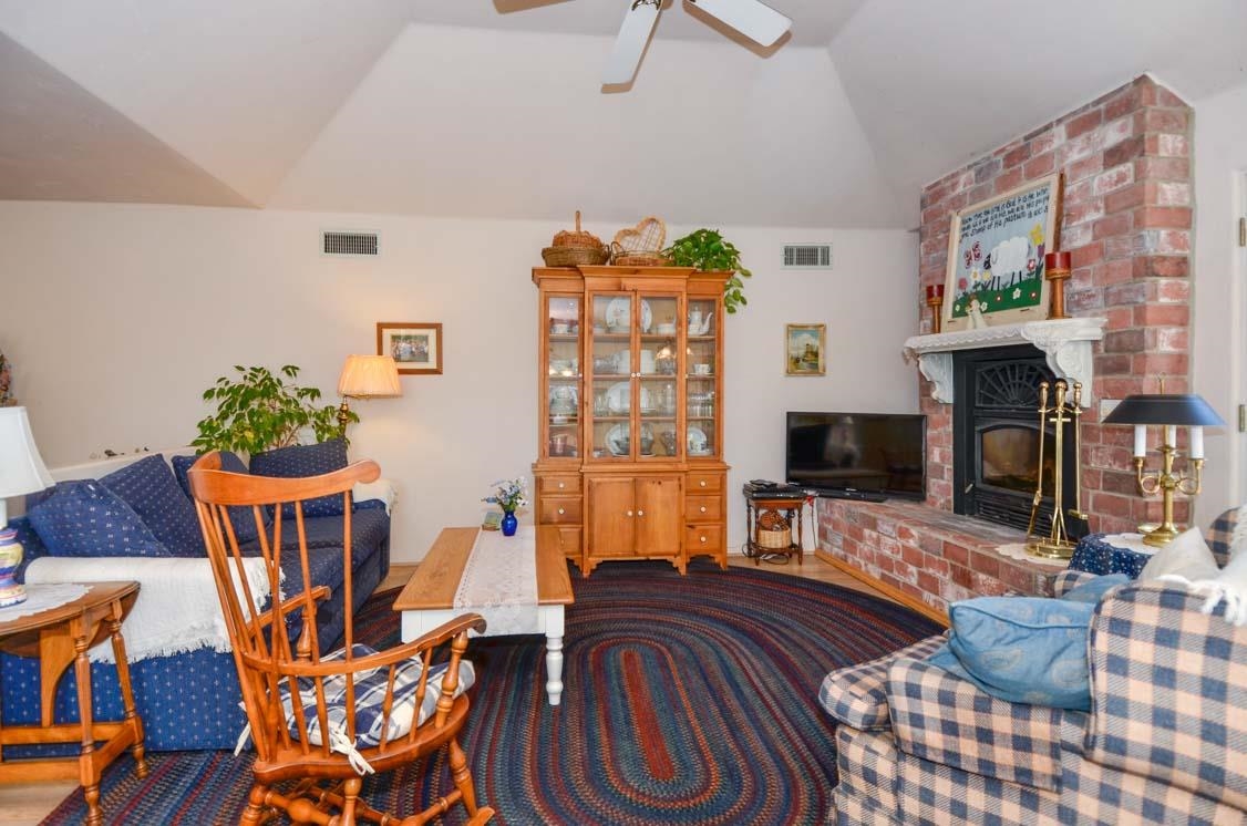 4132 Olive Hill Road Fallbrook, CA 92028 - Photo 9 of 25 Family Room with Brick Fireplace