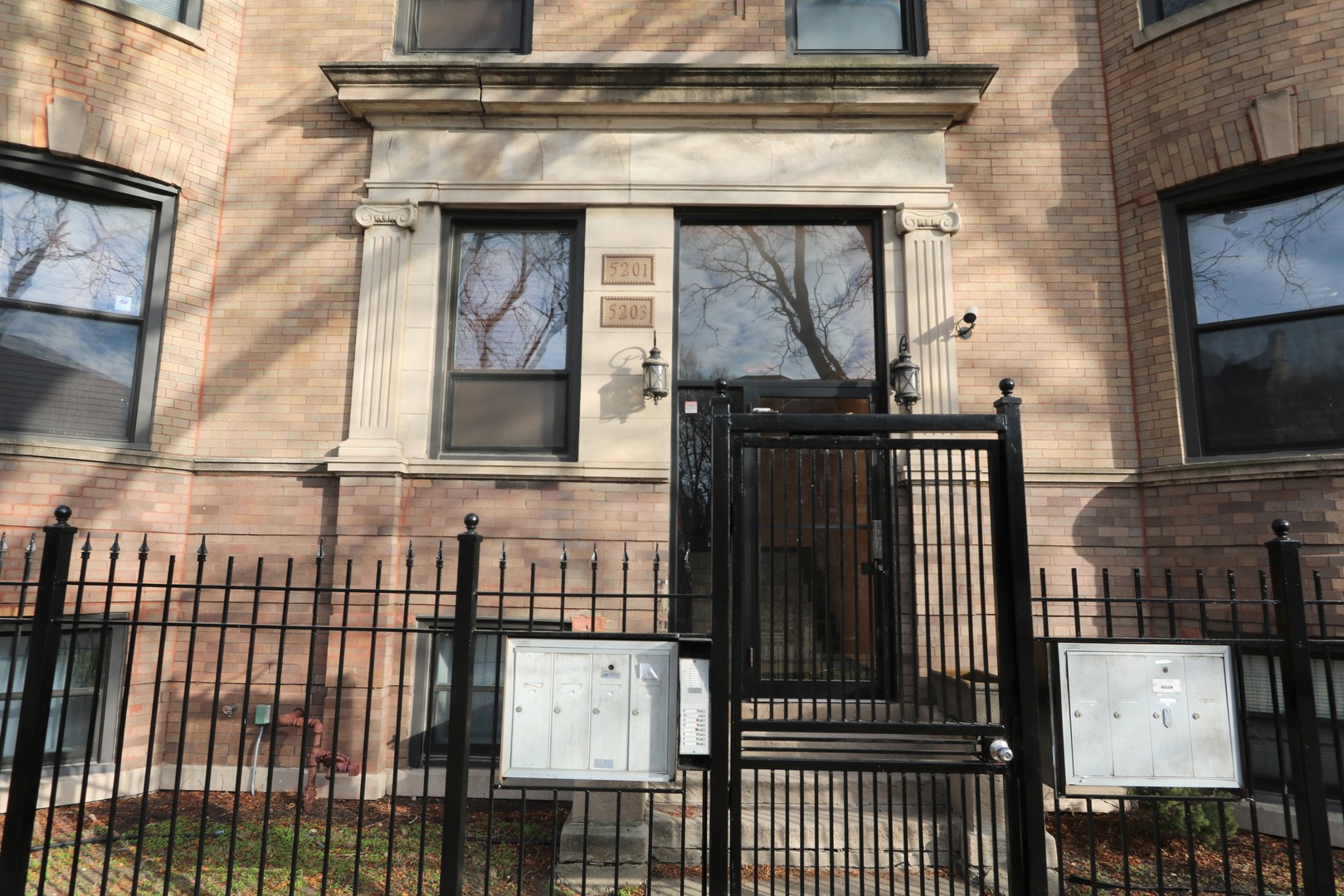 a view of front door of house