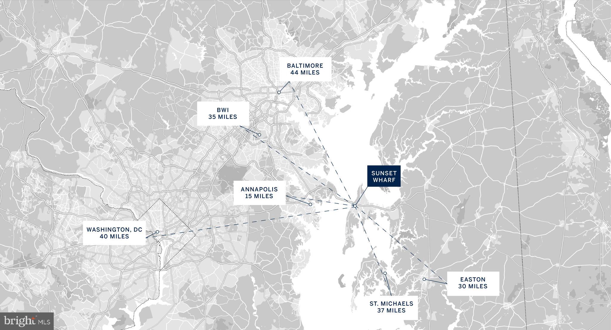 Sunset Wharf Stevensville, MD 21666 - Photo 13 of 16 Map of surrounding areas of interest
