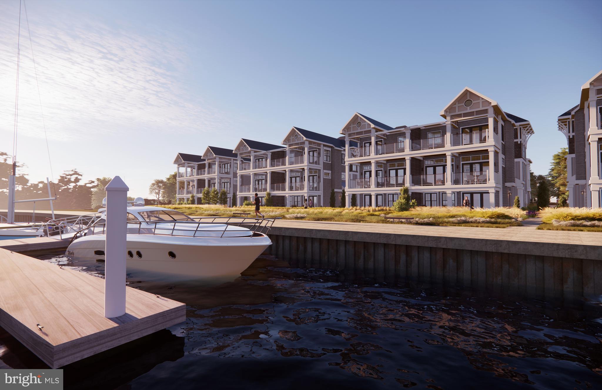 Sunset Wharf Stevensville, MD 21666 - Photo 7 of 16 View of Duplex units with marina waterfrontage