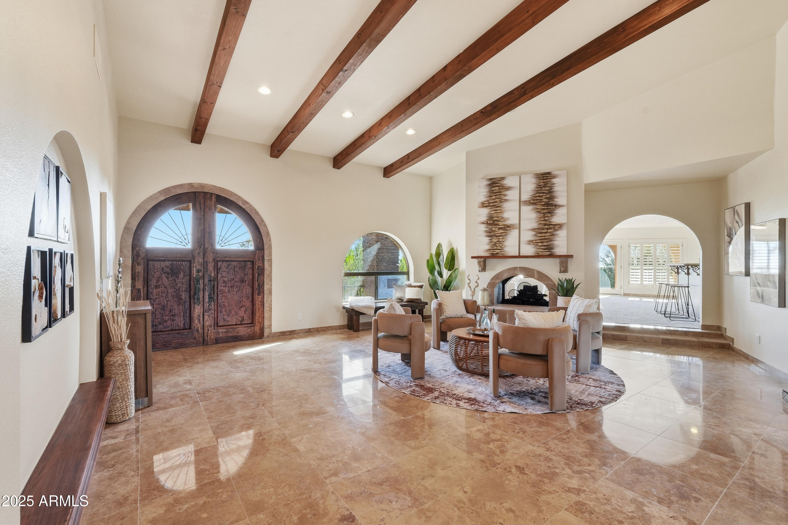 36618 Wild Flower Road Carefree, AZ 85377 - Photo 11 of 60 HONED TRAVERTINE FLOORS