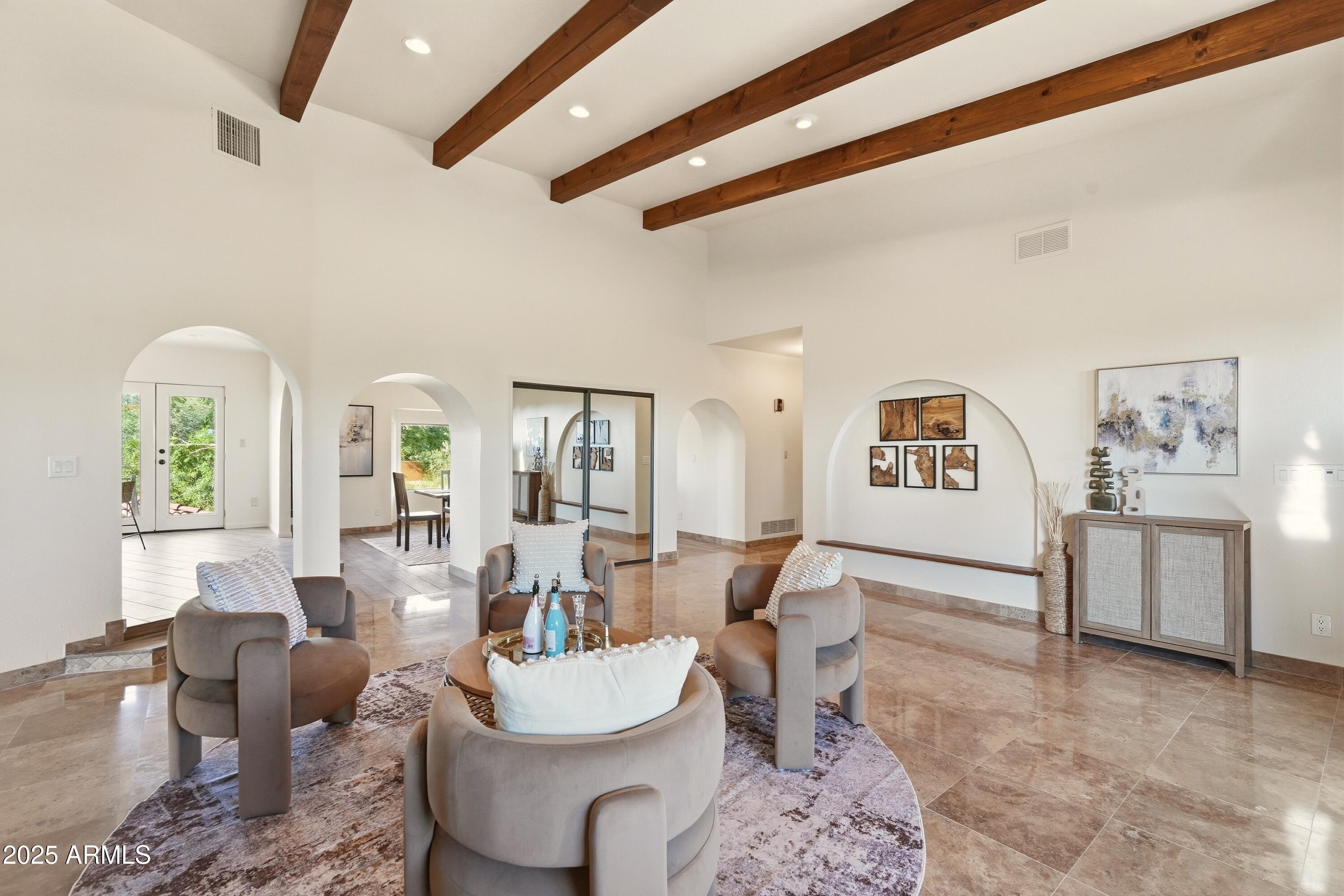 36618 Wild Flower Road Carefree, AZ 85377 - Photo 10 of 60 FOYER WITH FIREPLACE!