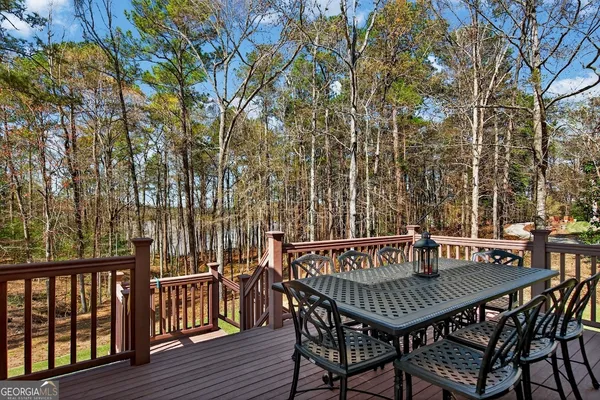 a view of a park with a tree