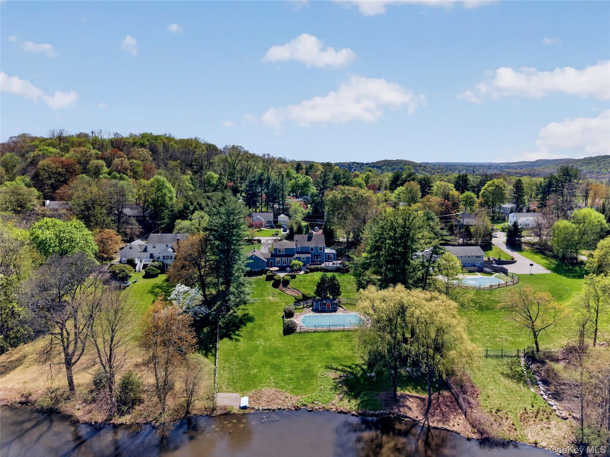 301 Bear Ridge Road Pleasantville, NY 10570 - Photo 46 of 48 Ariel view from pond.