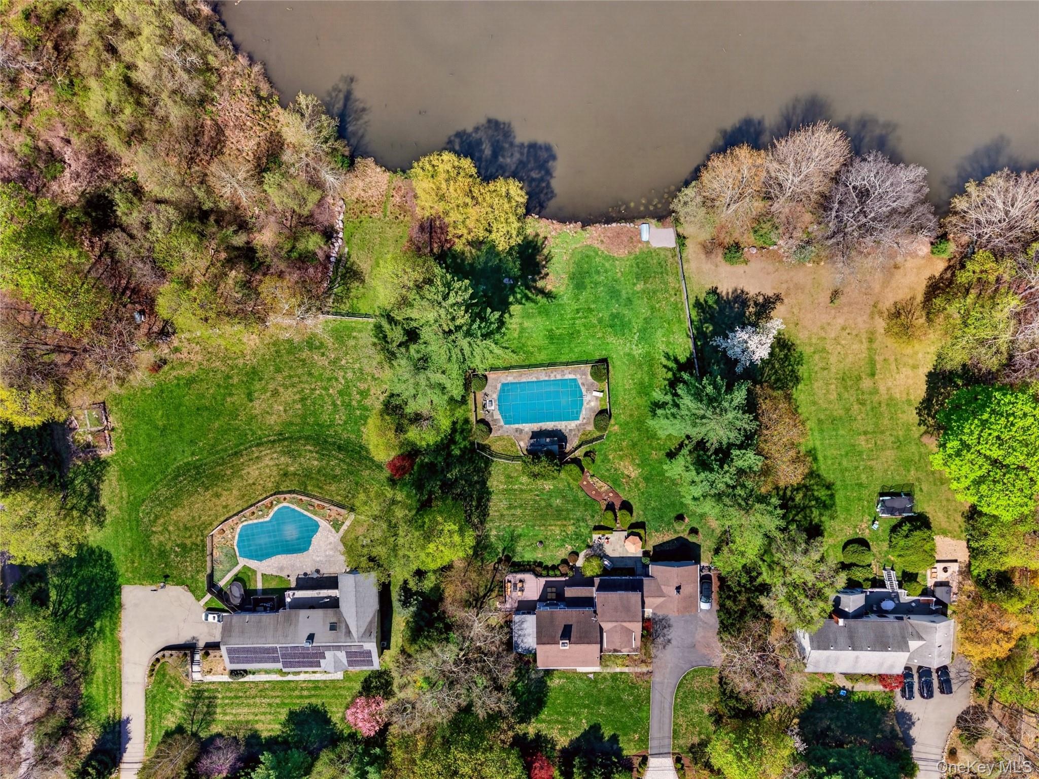 301 Bear Ridge Road Pleasantville, NY 10570 - Photo 48 of 48 Ariel shot of all this special home and property has to offer!