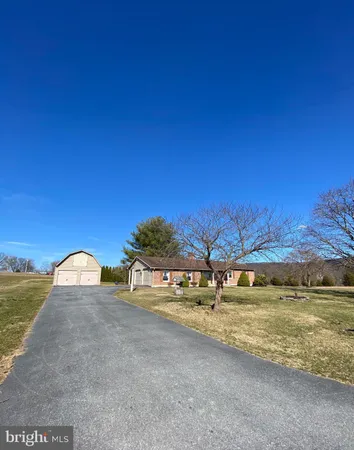 a view of a lake with a house