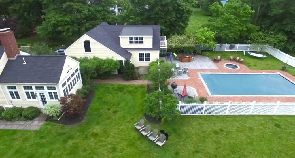 49 Salem Street Andover, MA 01810 - Photo 35 of 39 a view of yard with swimming pool and garden