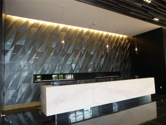 a view of a building and a street