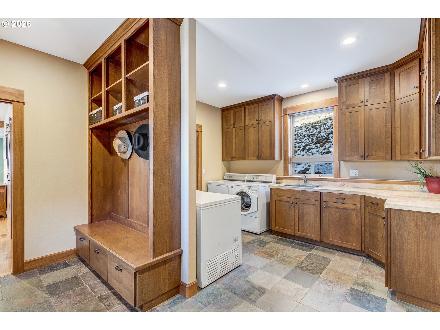 61615 High Valley Road Union, OR 97883 - Photo 35 of 47 a kitchen with a refrigerator and a sink