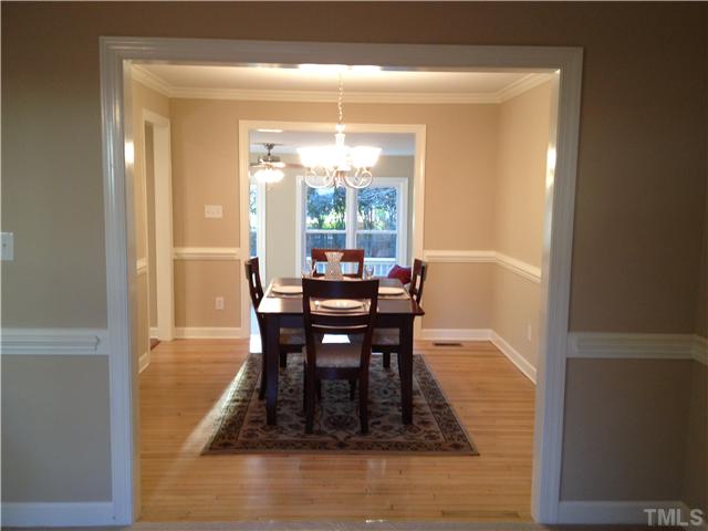 4005 Pleasant Grove Church Road Raleigh, NC 27613 - Photo 3 of 11 a view of a dining room with furniture window and outside view