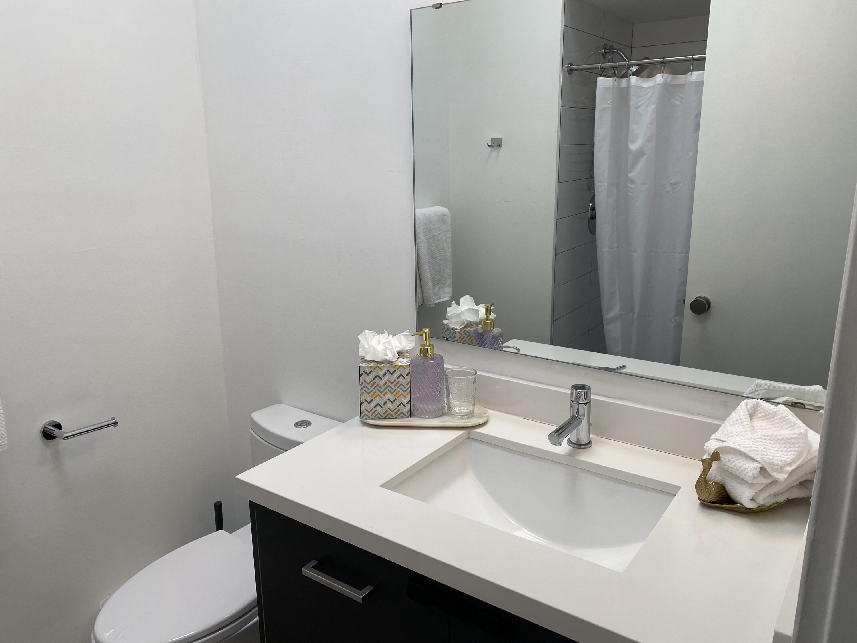 278 North Sunset Way Palm Springs, CA 92262 - Photo 12 of 14 a bathroom with a sink toilet and a mirror