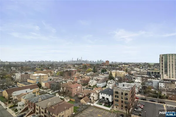 an aerial view of city