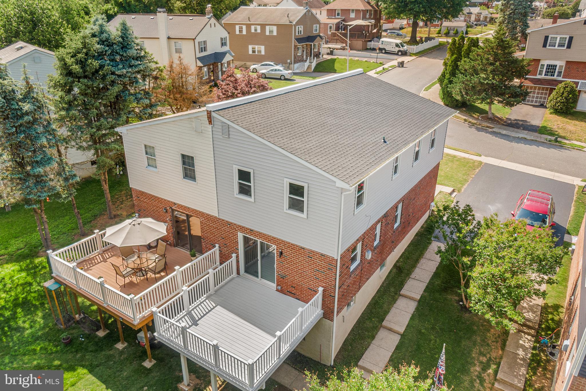26 Virginia Circle Ridley Park, PA 19078 - Photo 40 of 49 a aerial view of a house with a yard