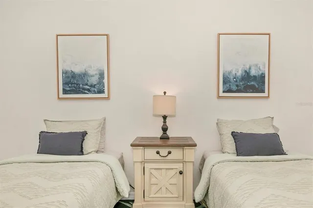 a front view of a building with street view