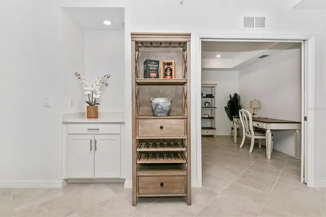 a car parked in front of a building