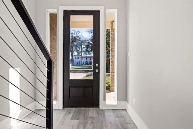 a view of front door