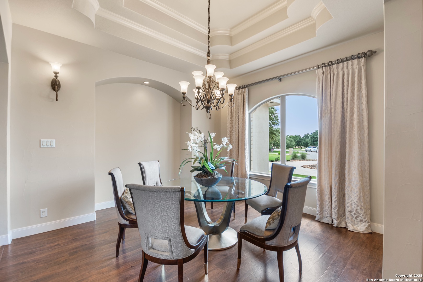 68 Brook Ridge Fair Oaks Ranch, TX 78015 - Photo 20 of 69 a view of a dining room with furniture window and wooden floor