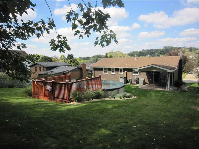 11520 Drop Road North Huntingdon, PA 15642 - Photo 3 of 25 Exterior Back. Beautiful back yard with swimming pool and deck, huge covered patio