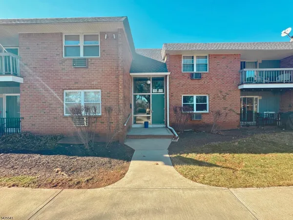 front view of a brick house