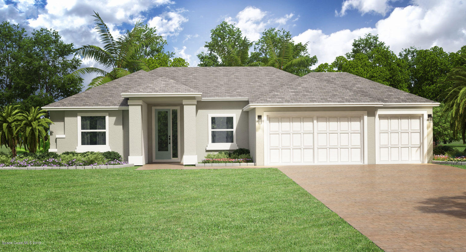 433 Crystal Mist Road Northwest, Unit 13 Palm Bay, FL 32907 - Photo 1 of 3 Rendering of Front