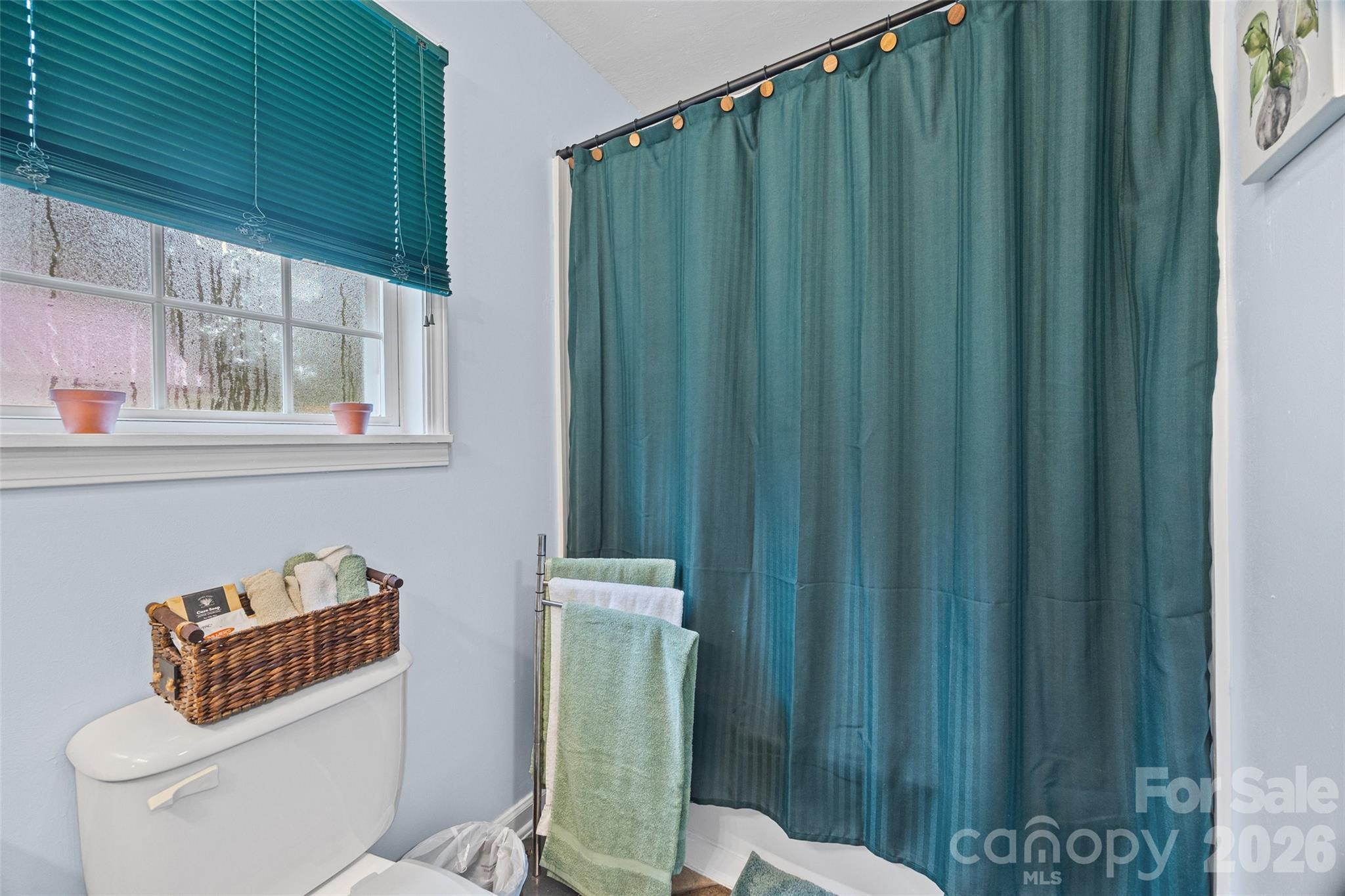 30 7th Street York, SC 29745 - Photo 24 of 29 a bathroom with a toilet a sink and curtain