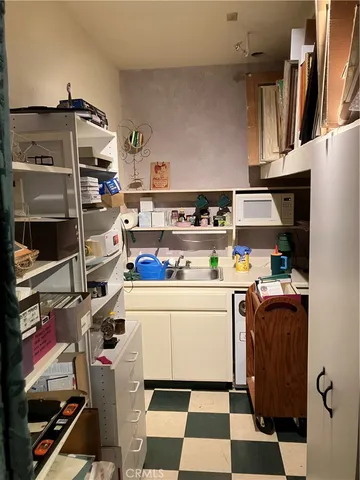 a room with storage and utility