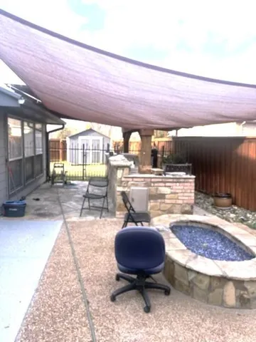 a room with gym equipment