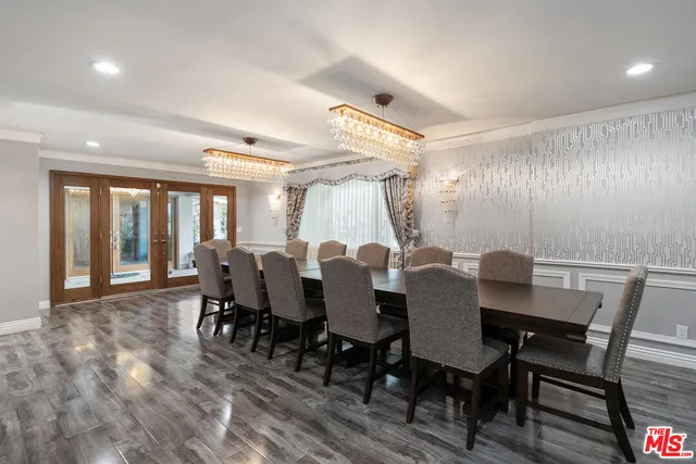 a bedroom with a bed and a walk in closet