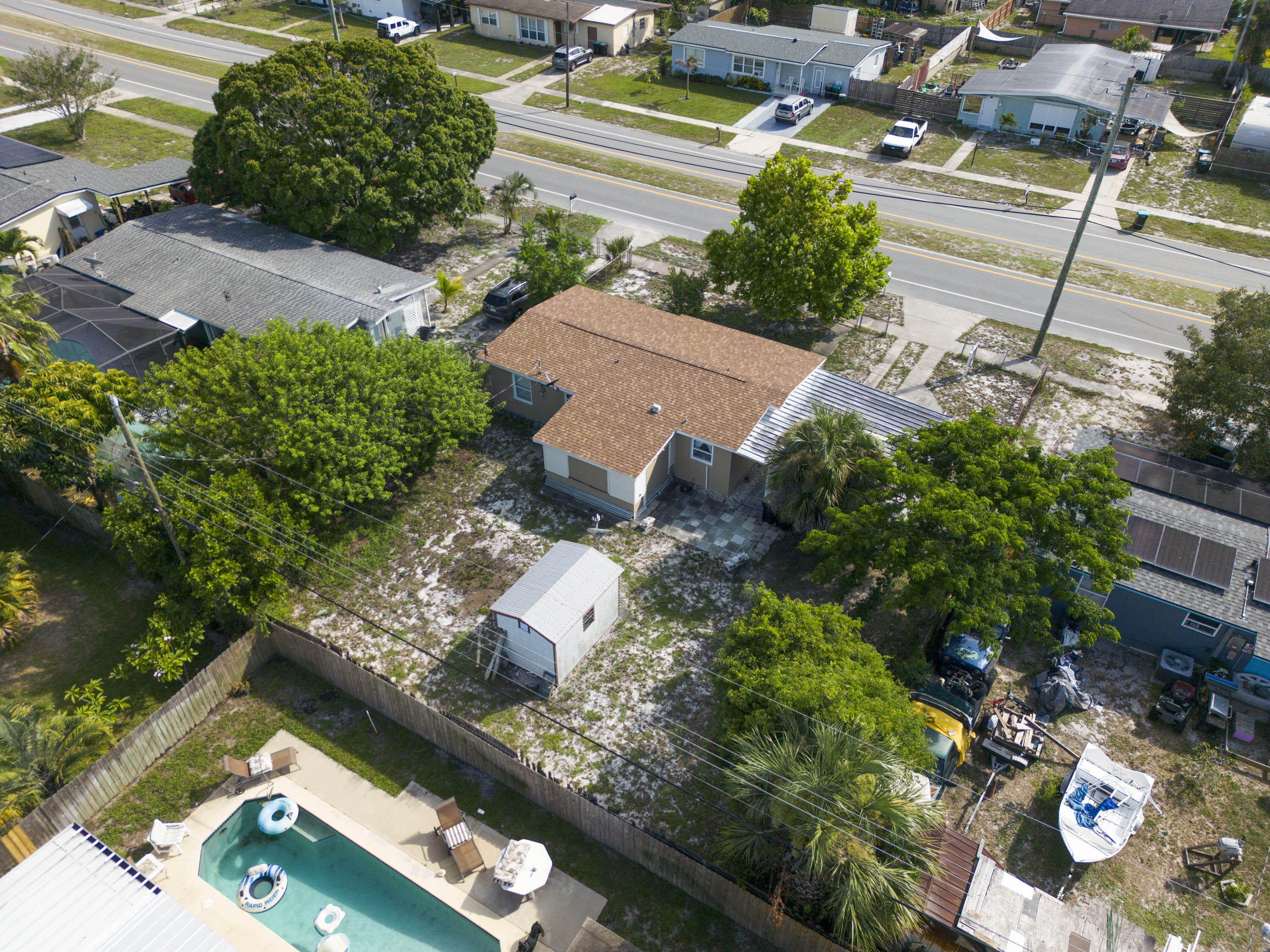 939 Bianca Drive Northeast Palm Bay, FL 32905 - Photo 24 of 26 an aerial view of residential house with outdoor space