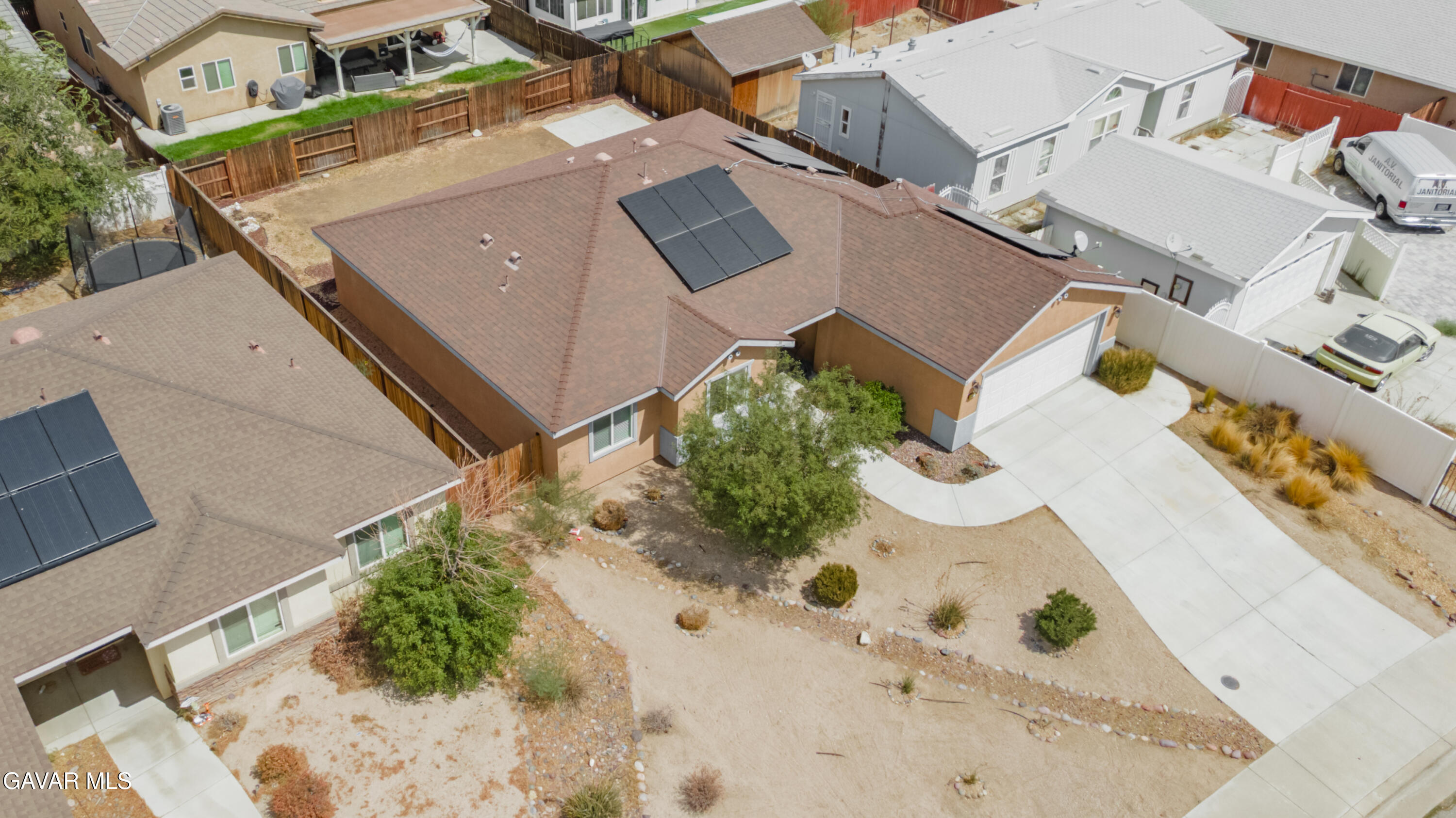 1415 Richfield Avenue Rosamond, CA 93560 - Photo 20 of 21 an aerial view of a house with a yard