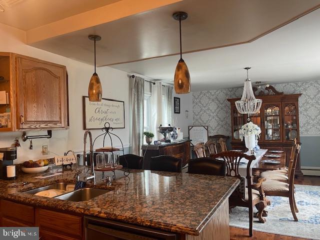51 Washington Avenue Carneys Point, NJ 08069 - Photo 24 of 63 a kitchen with sink dining table and chairs