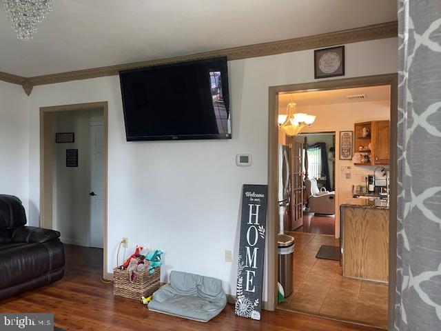 51 Washington Avenue Carneys Point, NJ 08069 - Photo 27 of 63 a living room with furniture and a flat screen tv