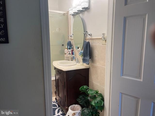 51 Washington Avenue Carneys Point, NJ 08069 - Photo 32 of 63 a bathroom with a sink and a mirror