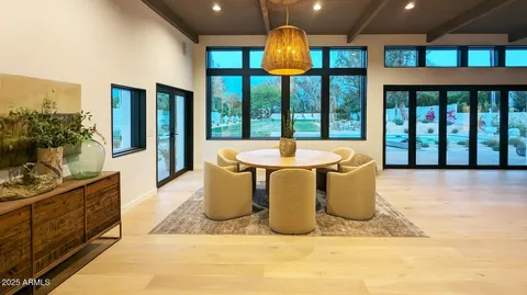 a kitchen with a stove and a refrigerator