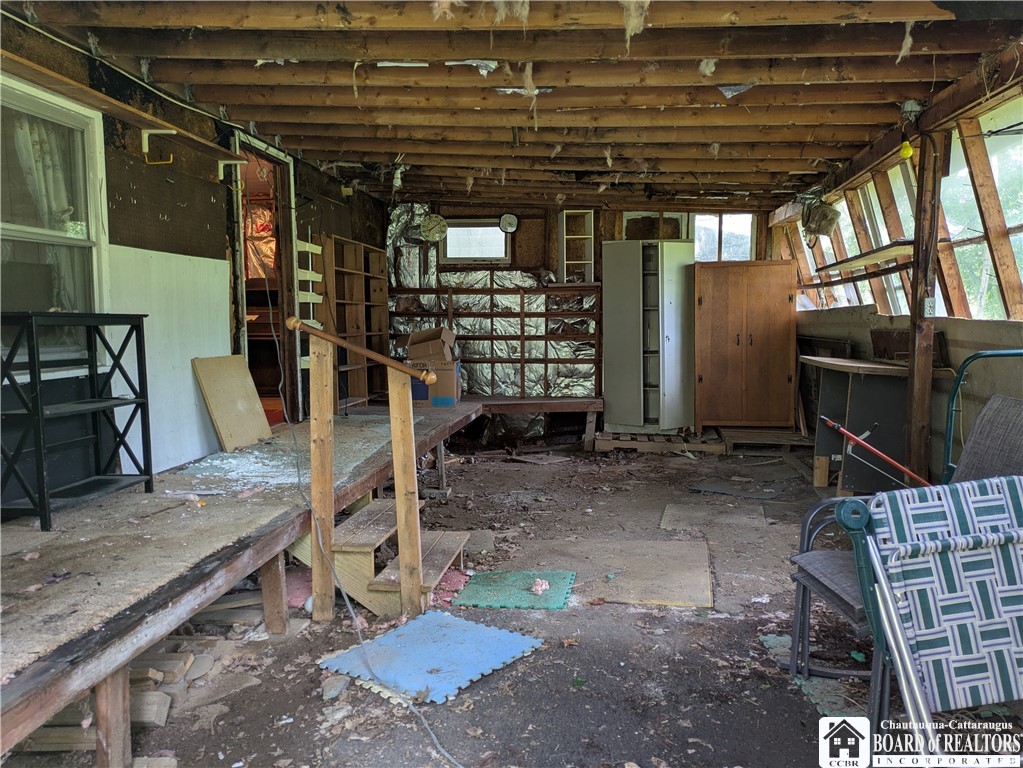 6 Burton Avenue Ripley, NY 14775 - Photo 22 of 25 "Porch" addition with dirt floor, doorway leads in