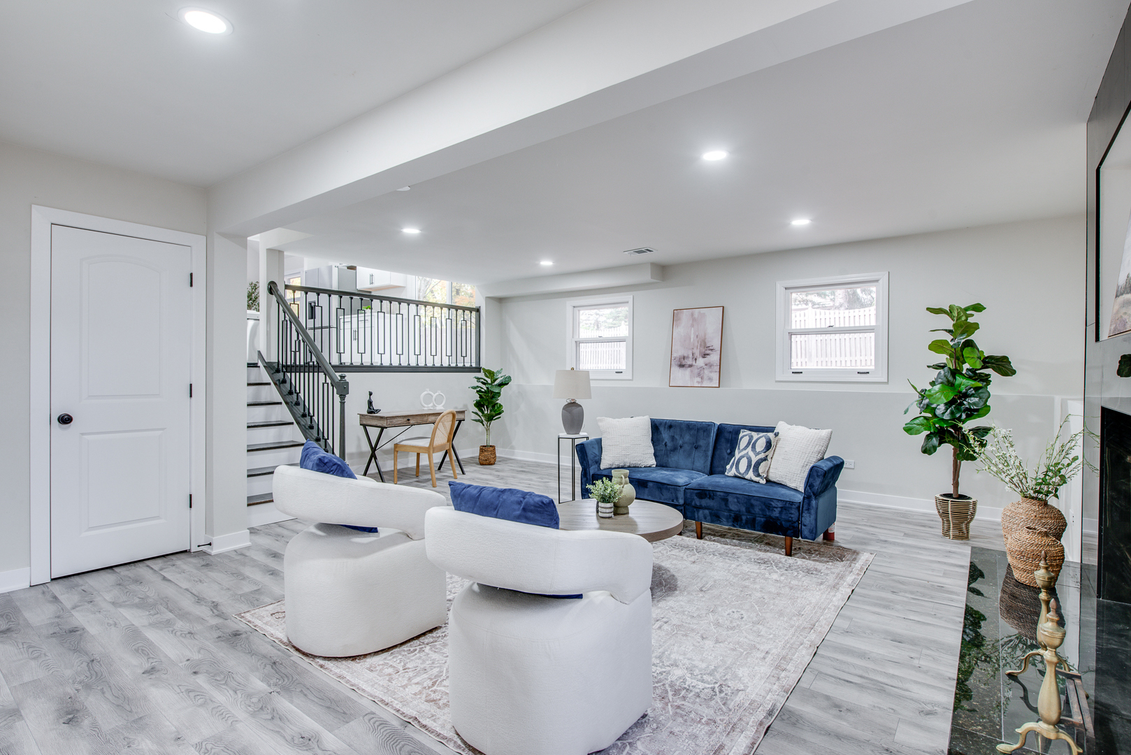 2909 Vimy Ridge Drive Joliet, IL 60435 - Photo 11 of 22 a living room with furniture and a potted plant